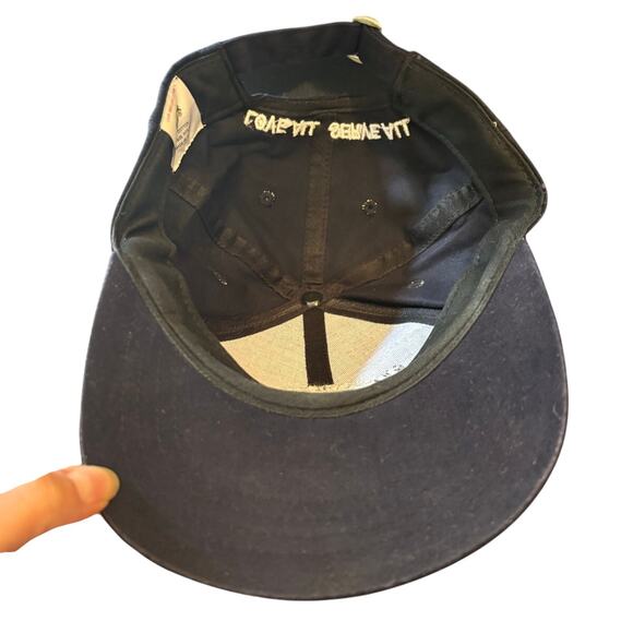 Hard Rock Cafe Yokohama Save the Planet Blue Ball Baseball Cap, One Size, EUC - Picture 4 of 4